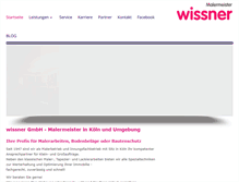 Tablet Screenshot of malermeister-wissner.de